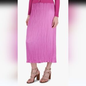 Vince Rose Pleated Column Skirt